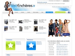 Vente de vêtements aux enchères - Vetencheres.fr