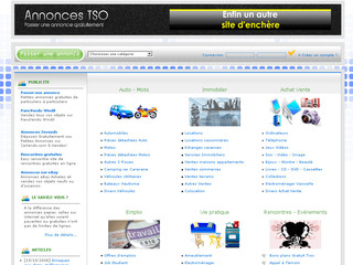 Aperçu visuel du site http://www.annonces-tso.com