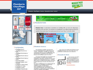 Aperçu visuel du site http://www.plomberieparis.fr/