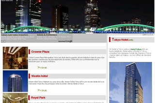 Aperçu visuel du site http://www.tokyo-hotel.info