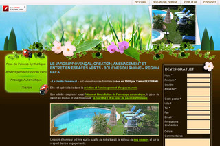 Aperçu visuel du site http://www.le-jardin-provencal.com