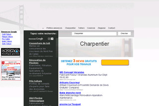 Aperçu visuel du site http://www.charpentier-grenoble.com