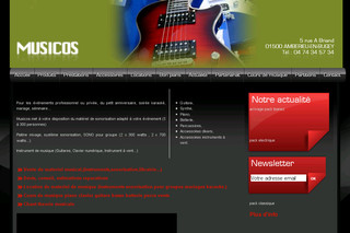 Aperçu visuel du site http://www.musicos-one.fr