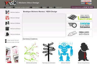 Aperçu visuel du site http://www.yeda-design.fr