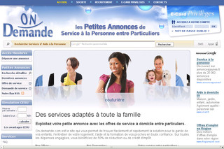 Aide à domicile - Services entre particuliers - On-demande.com