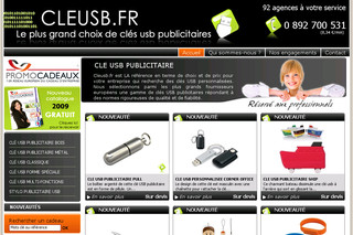 Aperçu visuel du site http://www.cleusb.fr