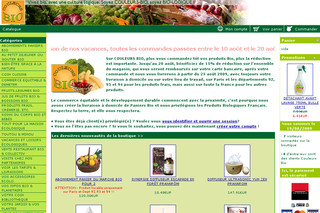 Couleursbio.com : la boutique Internet 100% bio : alimentation et produits ménagers biologiques