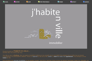 Aperçu visuel du site http://www.jhabiteenville.fr