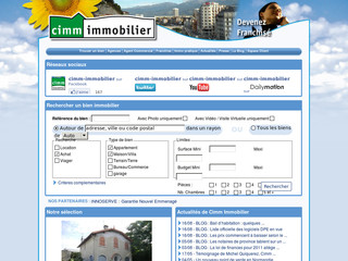 Aperçu visuel du site http://www.cimm-immobilier.fr/