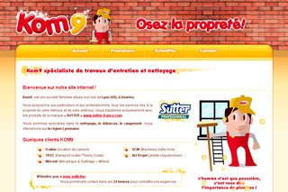 Aperçu visuel du site http://www.kom-9.fr
