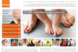 Aperçu visuel du site http://www.epictura.fr/
