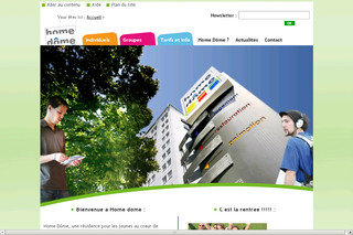 Aperçu visuel du site http://www.homedome.fr