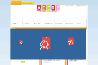 Aperçu visuel du site http://www.adere.fr