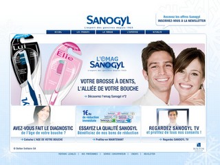 Aperçu visuel du site http://www.sanogyl.fr/