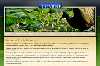 Aperçu visuel du site http://www.immobiliercostarica.net