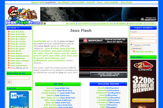 Aperçu visuel du site http://www.jeuxflashfr.com