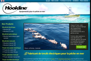 Aperçu visuel du site http://www.hookline.fr