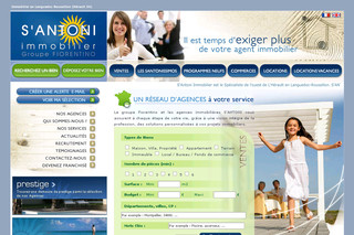 Aperçu visuel du site http://www.santoni.fr