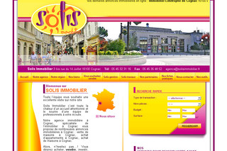 Aperçu visuel du site http://www.solis-immobilier.fr