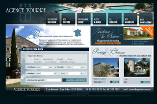 Aperçu visuel du site http://www.agencetourre.com