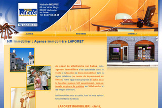 Aperçu visuel du site http://www.nm-immobilier.fr