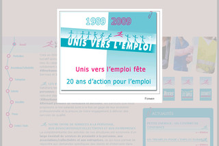 Aperçu visuel du site http://www.unis-vers-emploi.com