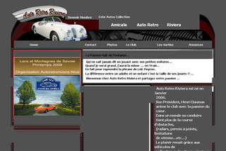Aperçu visuel du site http://www.autoretroriviera.com