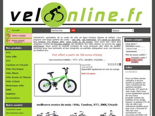 Velonline.fr - Specialiste de la vente de vélos en magasin et sur Internet