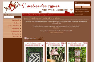 Atelier des Coeurs : Patchwork, borderie, tricot - Atelierdescoeurs.com