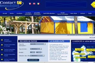 Aperçu visuel du site http://www.contact-immobilier.eu
