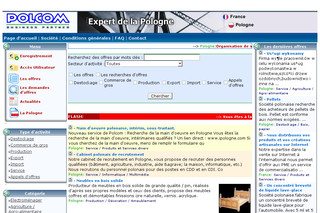 Aperçu visuel du site http://www.polcom.fr