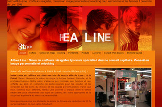Aperçu visuel du site http://www.althea-line.fr