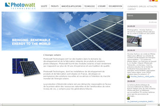 Photowatt : solutions photovoltaïques  intégrées type Wattéa