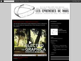 Aperçu visuel du site http://lesephemeresdemars.blogspot.com/
