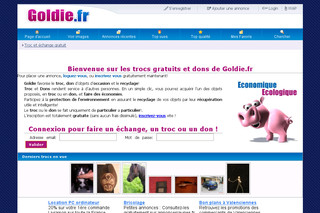 Goldie.fr, le site de troc gratuit