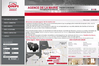 Aperçu visuel du site http://www.agence-de-la-mairie.com