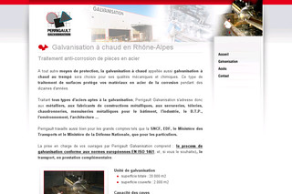 Galvanisation à chaud d'aciers en Rhône-Alpes - Perrigault.com