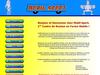 Mobil Sport, 1er centre de remise en forme mobile