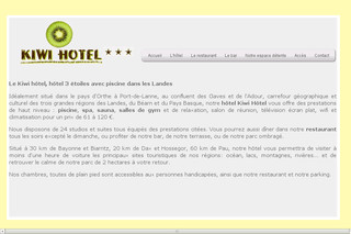 Aperçu visuel du site http://www.kiwi-hotel.fr/