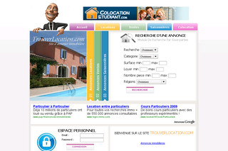 Aperçu visuel du site http://www.trouverlocation.com