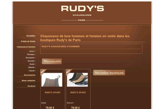Aperçu visuel du site http://www.rudys-chaussures.com