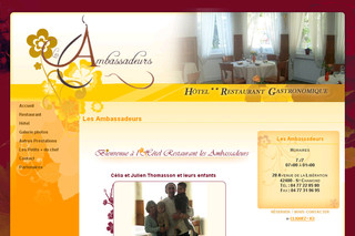 Aperçu visuel du site http://www.hotel-ambassadeurs.fr