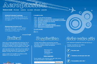 Aperçu visuel du site http://www.aeropassion.net