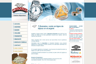 Aperçu visuel du site http://www.dumaine-bijoutier.fr