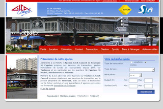 Aperçu visuel du site http://www.gica.fr
