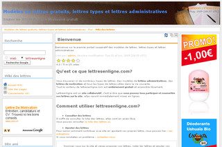 Lettresenligne.com - Wiki consacré aux modèles de lettres