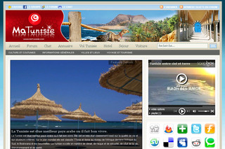 Aperçu visuel du site http://www.matunisie.com