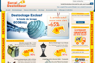 Aperçu visuel du site http://www.serial-destockeur.com