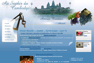Aperçu visuel du site http://www.au-saphir-du-cambodge.com