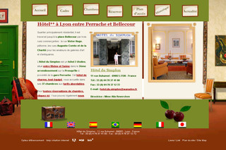 Aperçu visuel du site http://www.hoteldusimplon.com